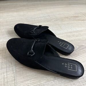 Black Women's Loafer Slides